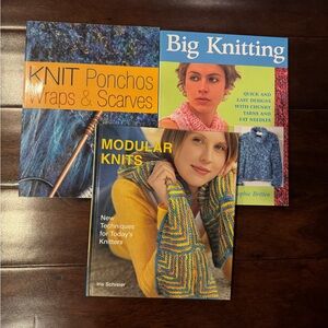Knitting book lot of 3
